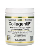 Коллаген морской + гиалуроновая кислота и витамин C, California Gold Nutrition CollagenUP, без вкусовых добавок, 206 гр
