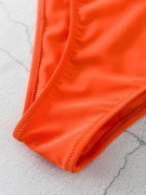 Совместный купальник оранжевого цвета