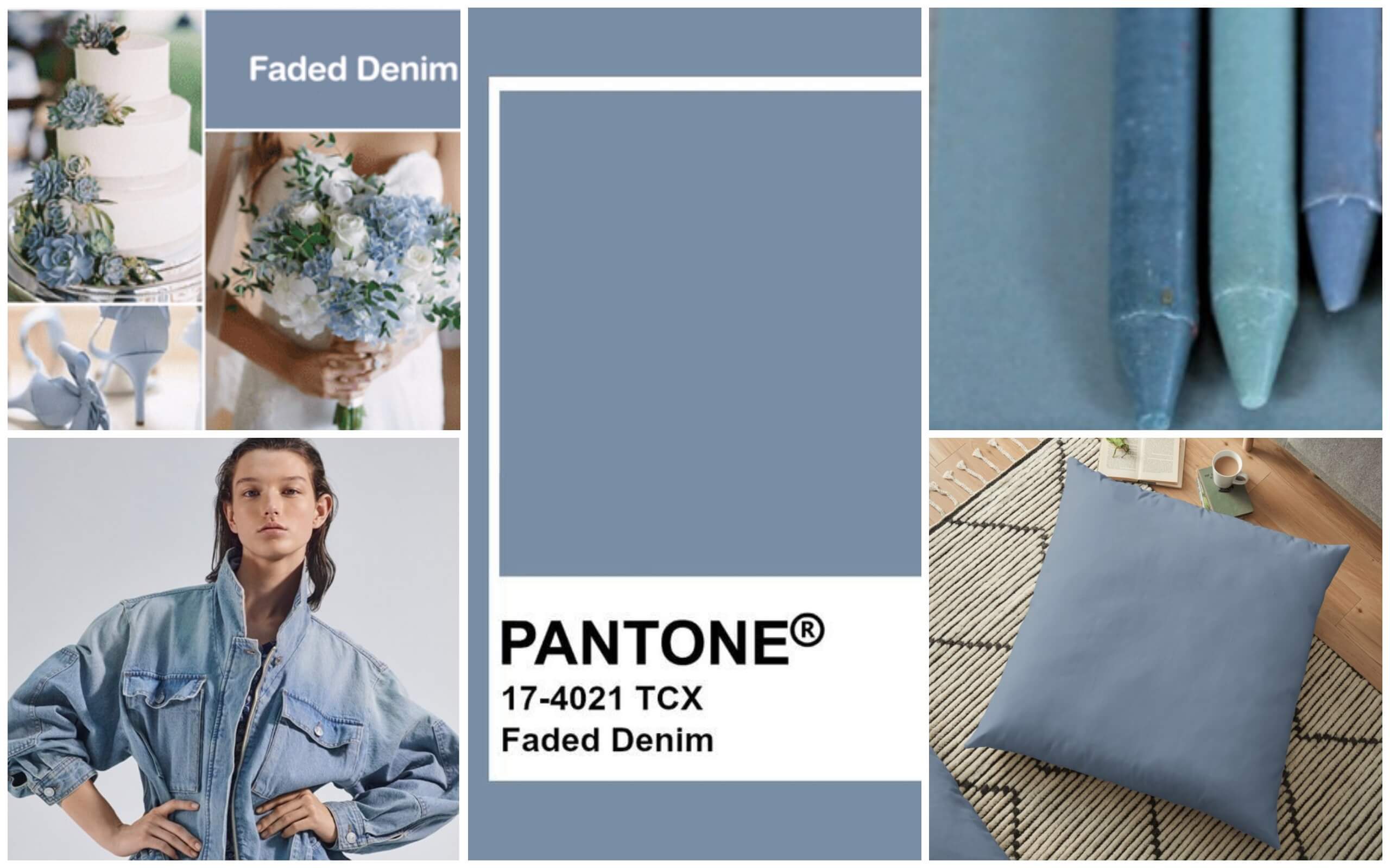 Цвет Потертые джинсы - трендовый оттенок весна-лето 2020 по версии Пантон