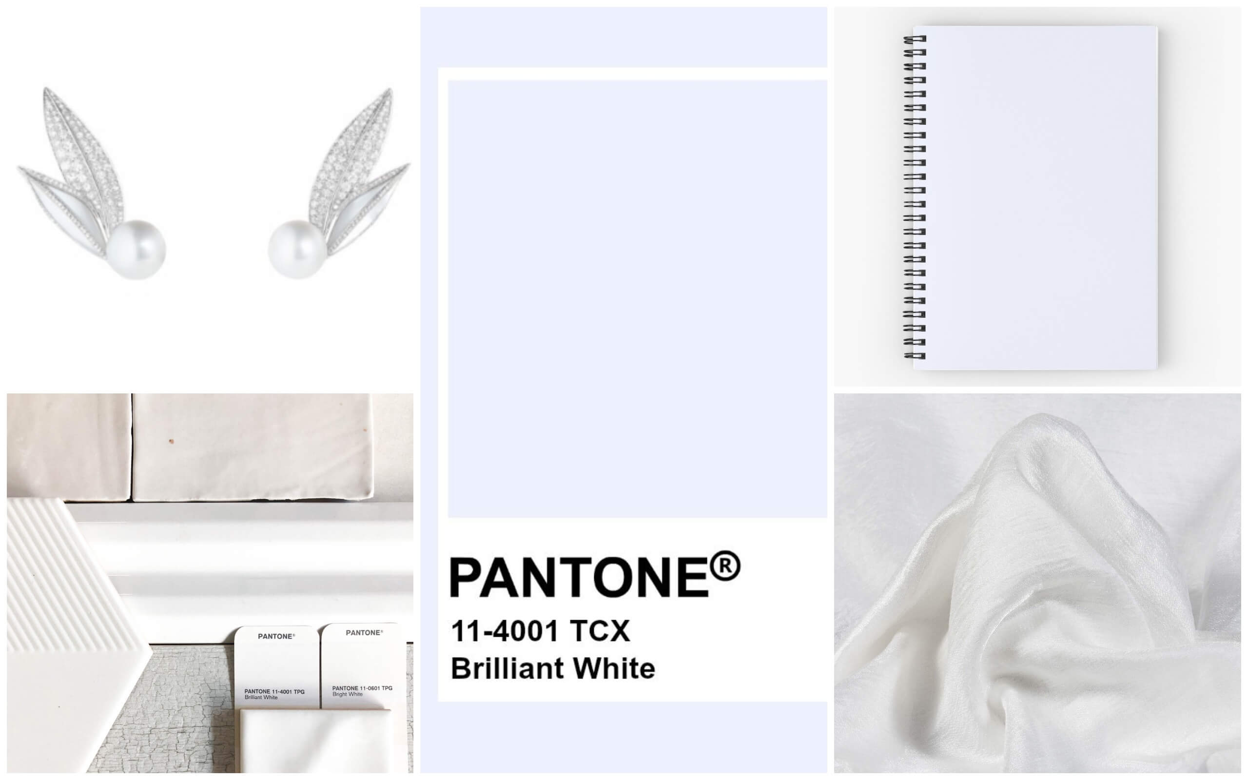 Цвет Бриллиантовый белый - трендовый оттенок весна-лето 2020 по версии Пантон